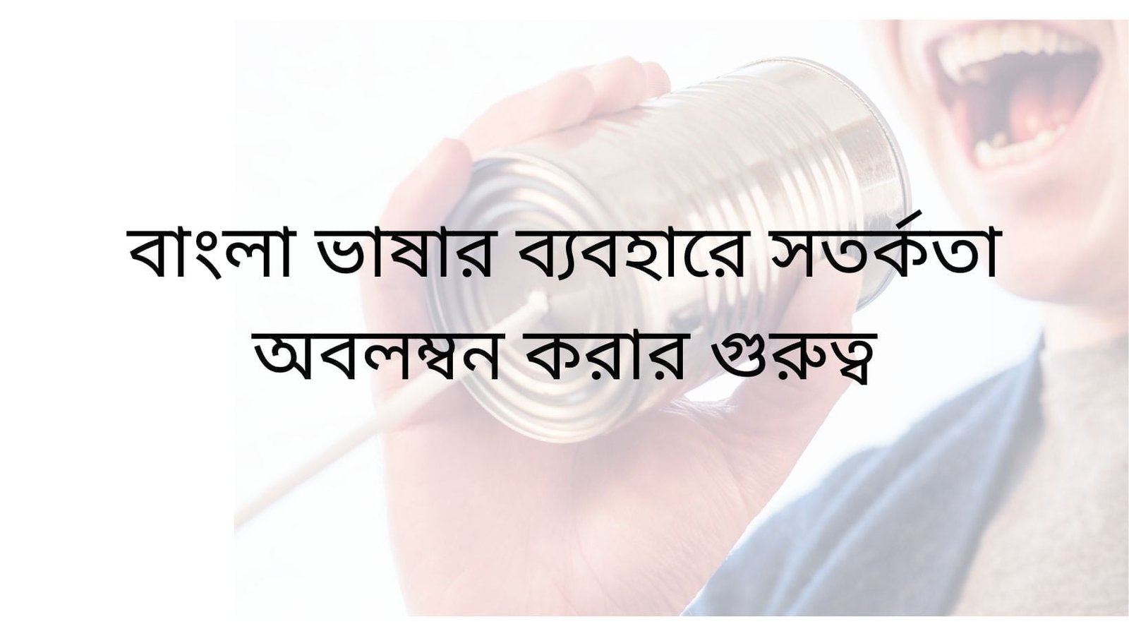 বাংলা ভাষার ব্যবহারে সতর্কতা অবলম্বন করার গুরুত্ব