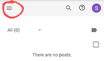 ব্লগারের মেনু বার
