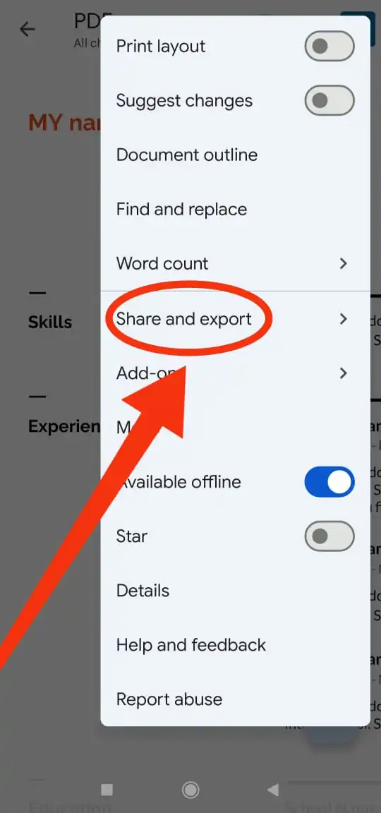 Google Docs দিয়ে পিডিএফ ফাইল সেভ করা