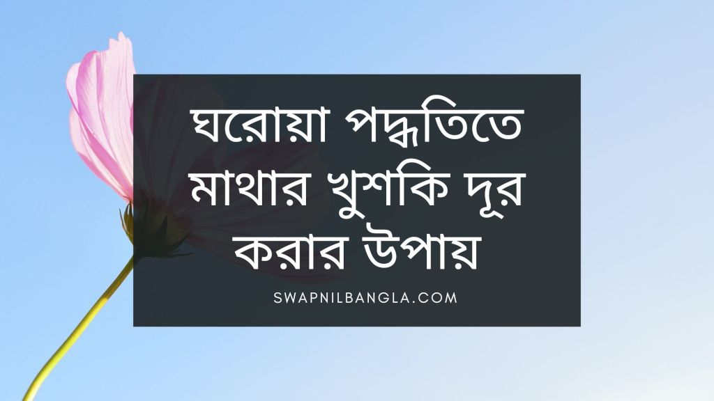 ঘরোয়া পদ্ধতিতে মাথার খুশকি দূর করার উপায়